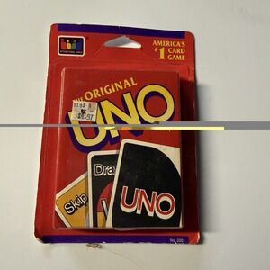 New/Vintage 1990s Mattel Original UNO Card Game New Sealed in Package